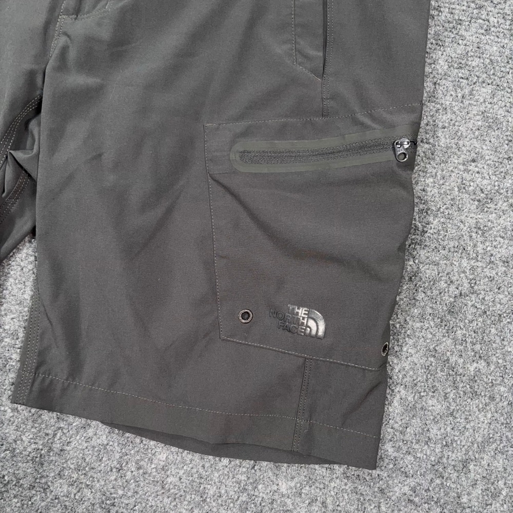 The North Face Paramount Active Shorts Mens 32 Hiking Cargo Belted Charcoal Camp - Picture 3 of 11